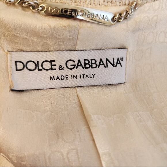 DOLCE & GABBANA MADE IN ITALY JACKET WITH SILK SIZE 40 (US 8) - Picture 7 of 8
